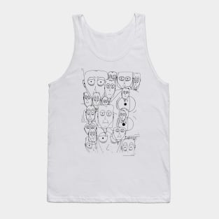 Faces with earphones Tank Top